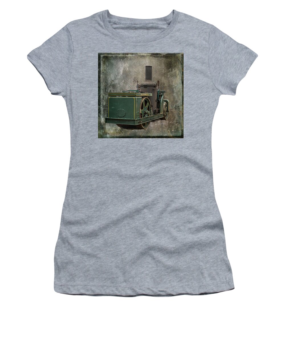 Buffalo Women's T-Shirt featuring the photograph Buffalo Springfield Steam Roller by Paul Freidlund