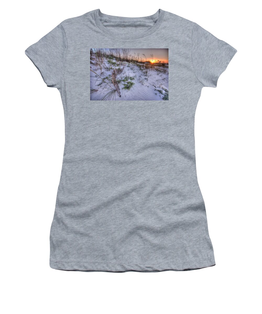 Alabama Women's T-Shirt featuring the digital art Buried Fences by Michael Thomas