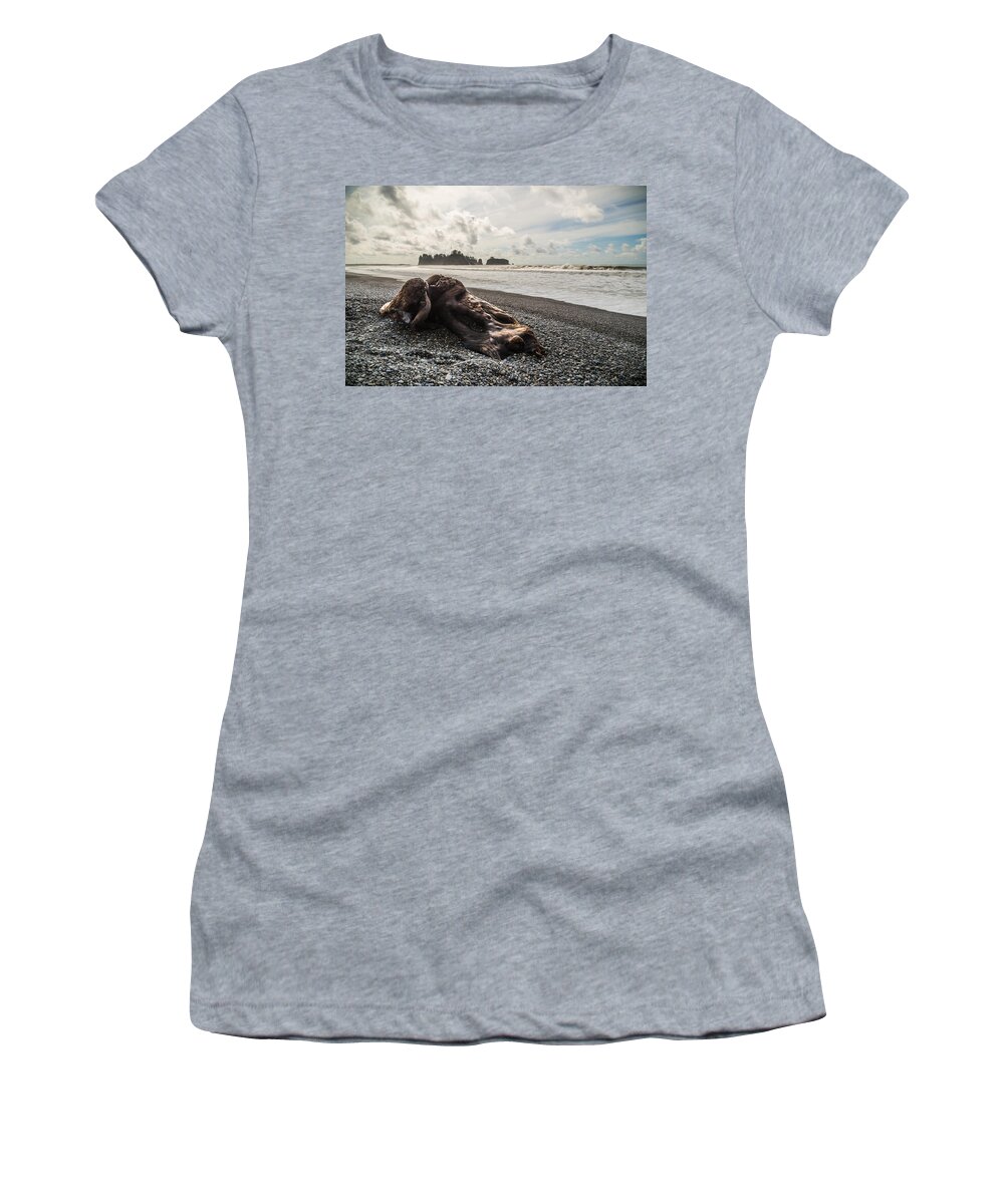 Olympic National Park Women's T-Shirt featuring the photograph Buried by Kristopher Schoenleber