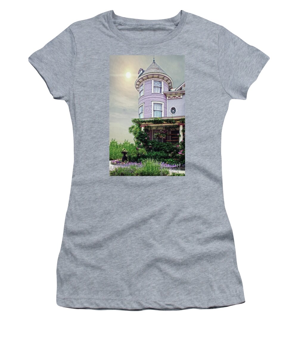 (architecture Or Architectural) Women's T-Shirt featuring the photograph By the Seaside by Debra Fedchin