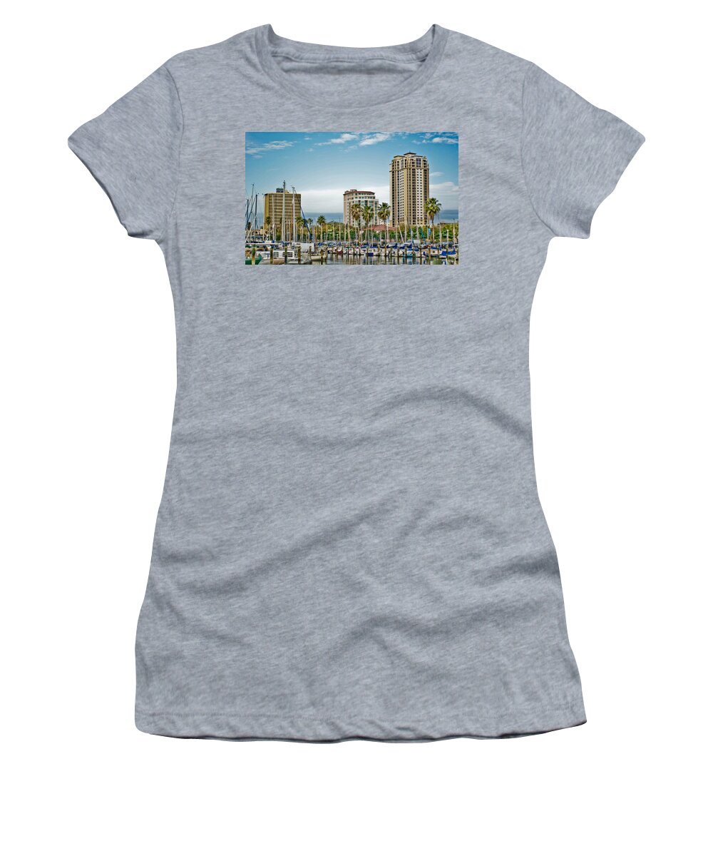 Cityscape Women's T-Shirt featuring the photograph By the St. Pete Pier by Chauncy Holmes