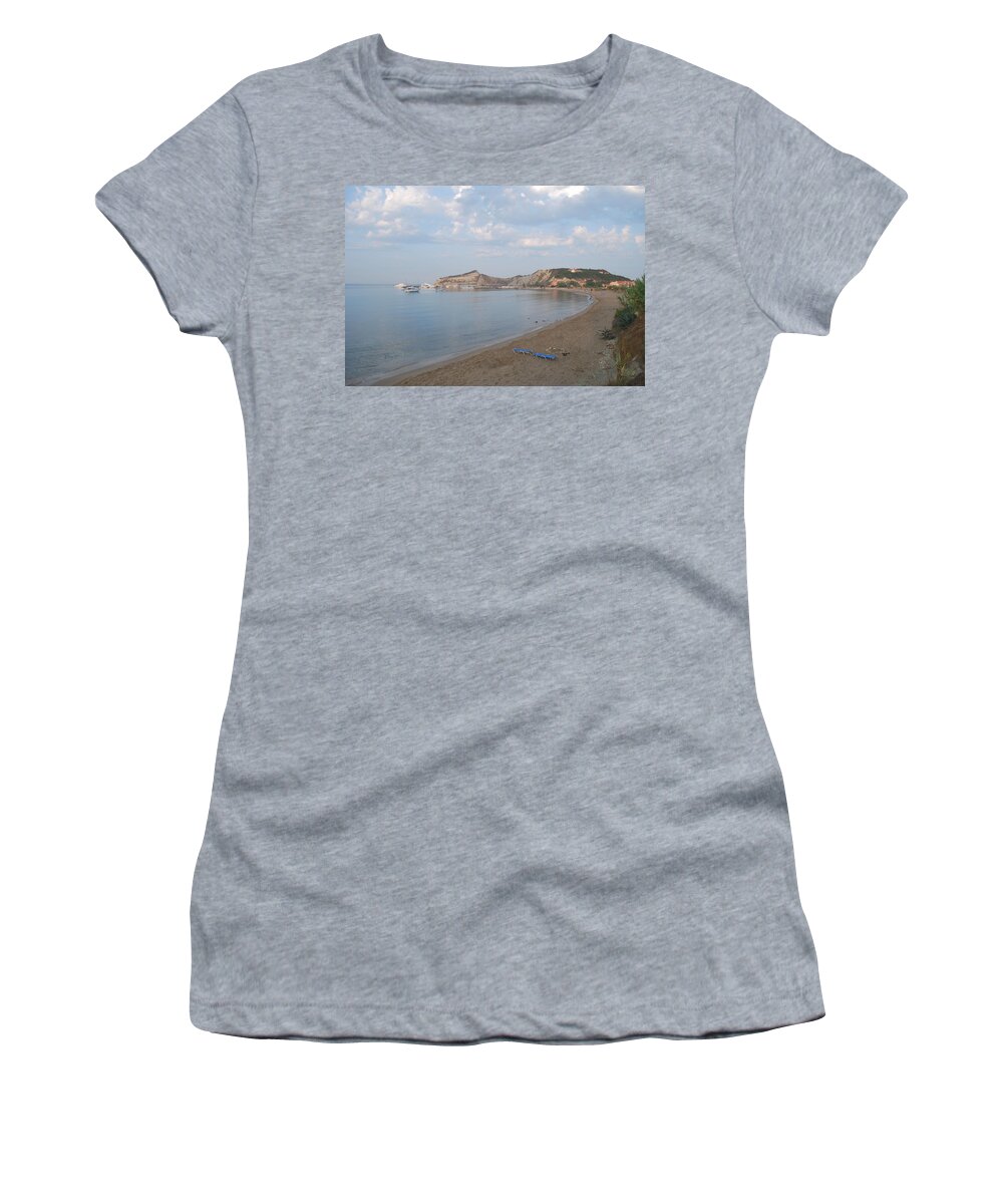Calm Sea Women's T-Shirt featuring the photograph Calm Sea by George Katechis