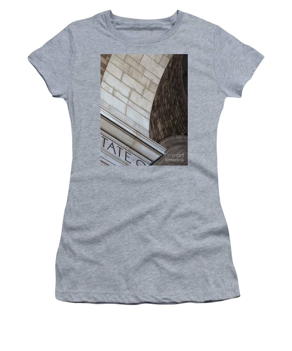Nebraska Women's T-Shirt featuring the photograph Capitol Curves 2 by Art Whitton