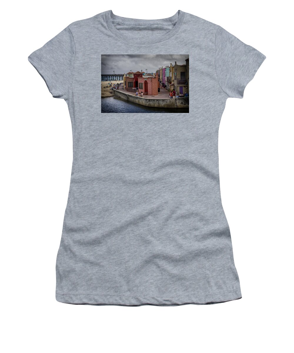 Capitola Women's T-Shirt featuring the photograph Capitola Scene by Robert Woodward