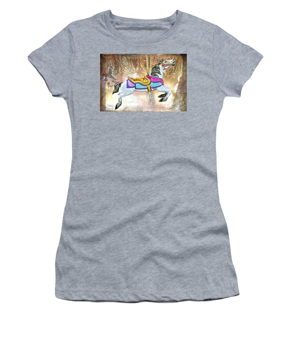 Horse Women's T-Shirt featuring the photograph Carousel Horse by David Arment