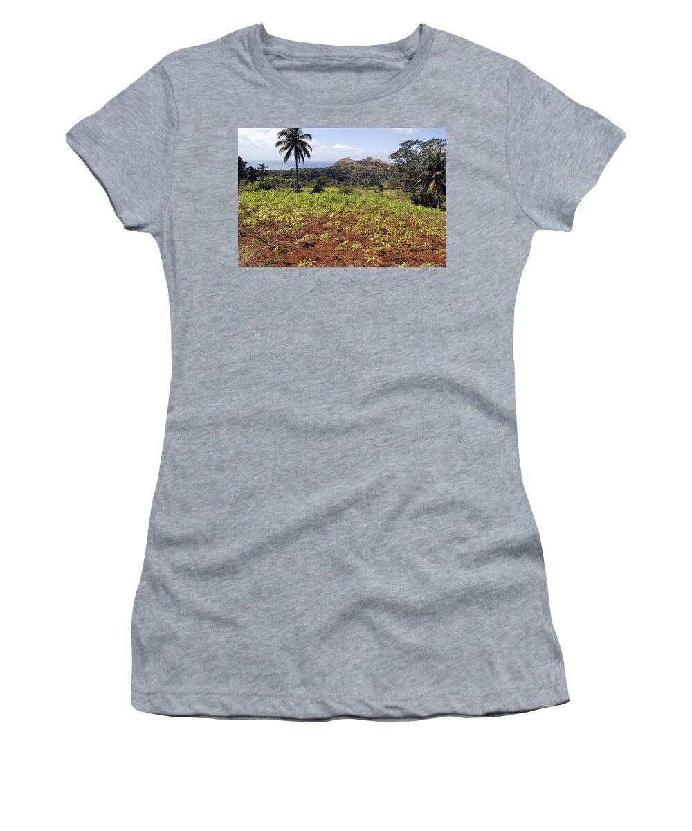 Cassava Women's T-Shirt featuring the photograph Cassava Crop by M. Watson