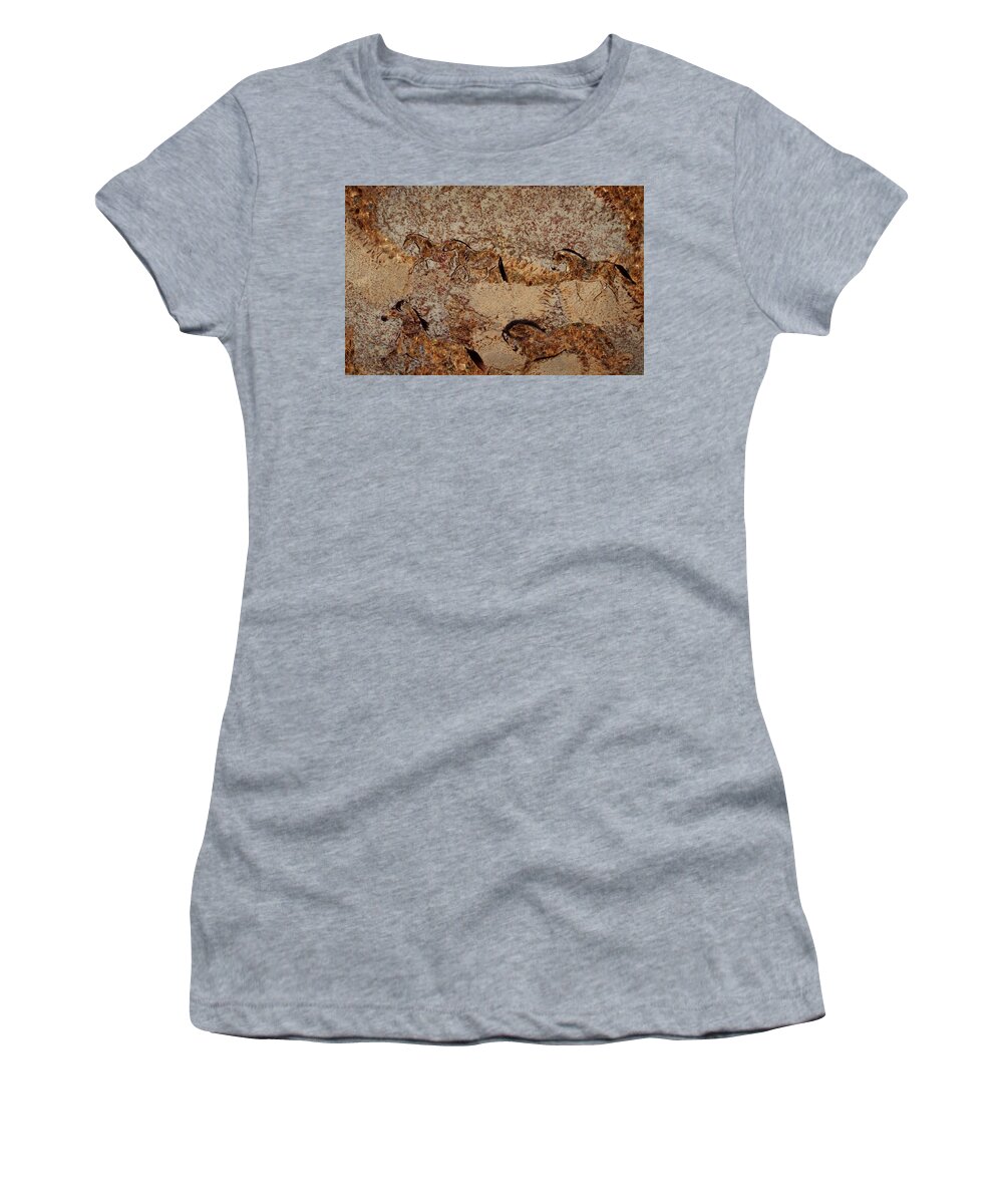 Cave Painting Women's T-Shirt featuring the photograph Cave 2 by Melinda Hughes-Berland