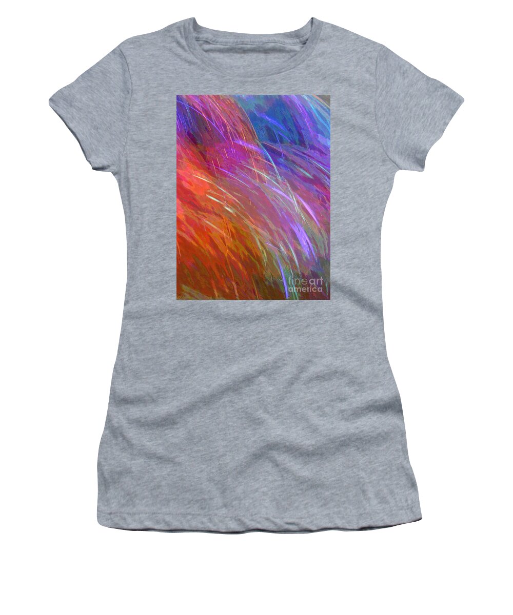 Celeritas Women's T-Shirt featuring the mixed media Celeritas 27 by Leigh Eldred