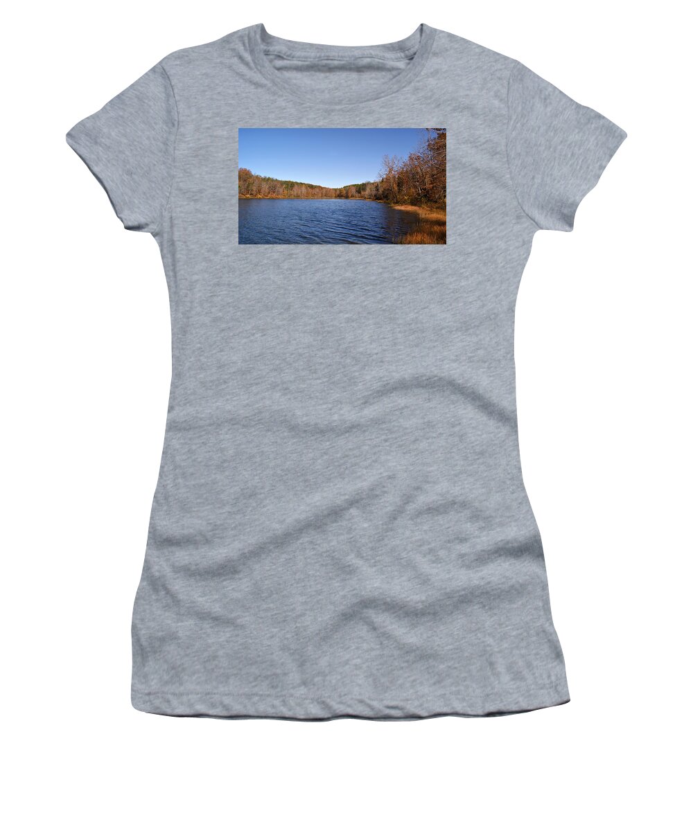 Celina Lake Women's T-Shirt featuring the photograph Celina Lake by Sandy Keeton