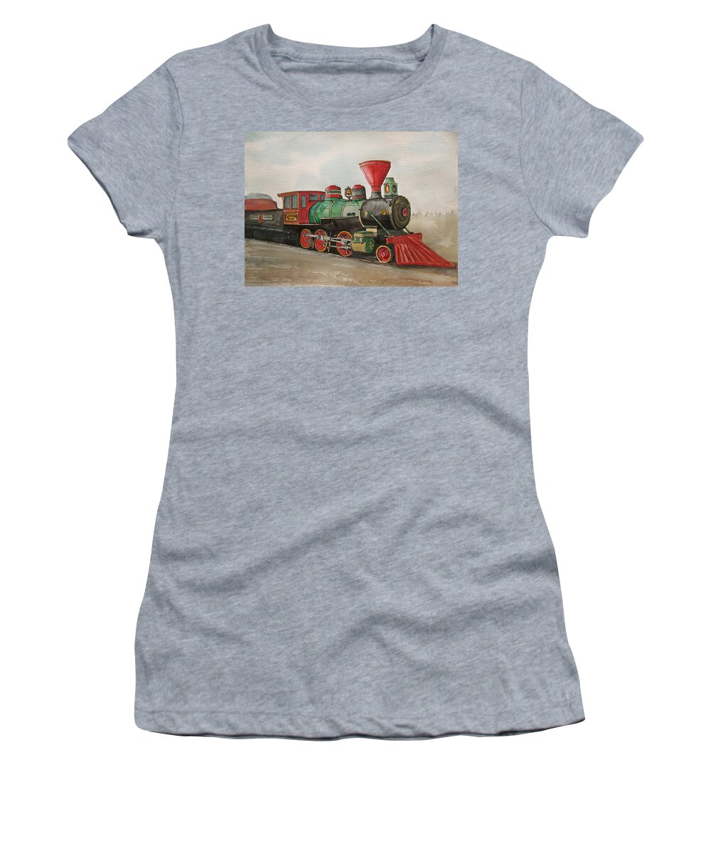 Chattanooga Women's T-Shirt featuring the painting Chattanooga Choo-Choo by Frank SantAgata