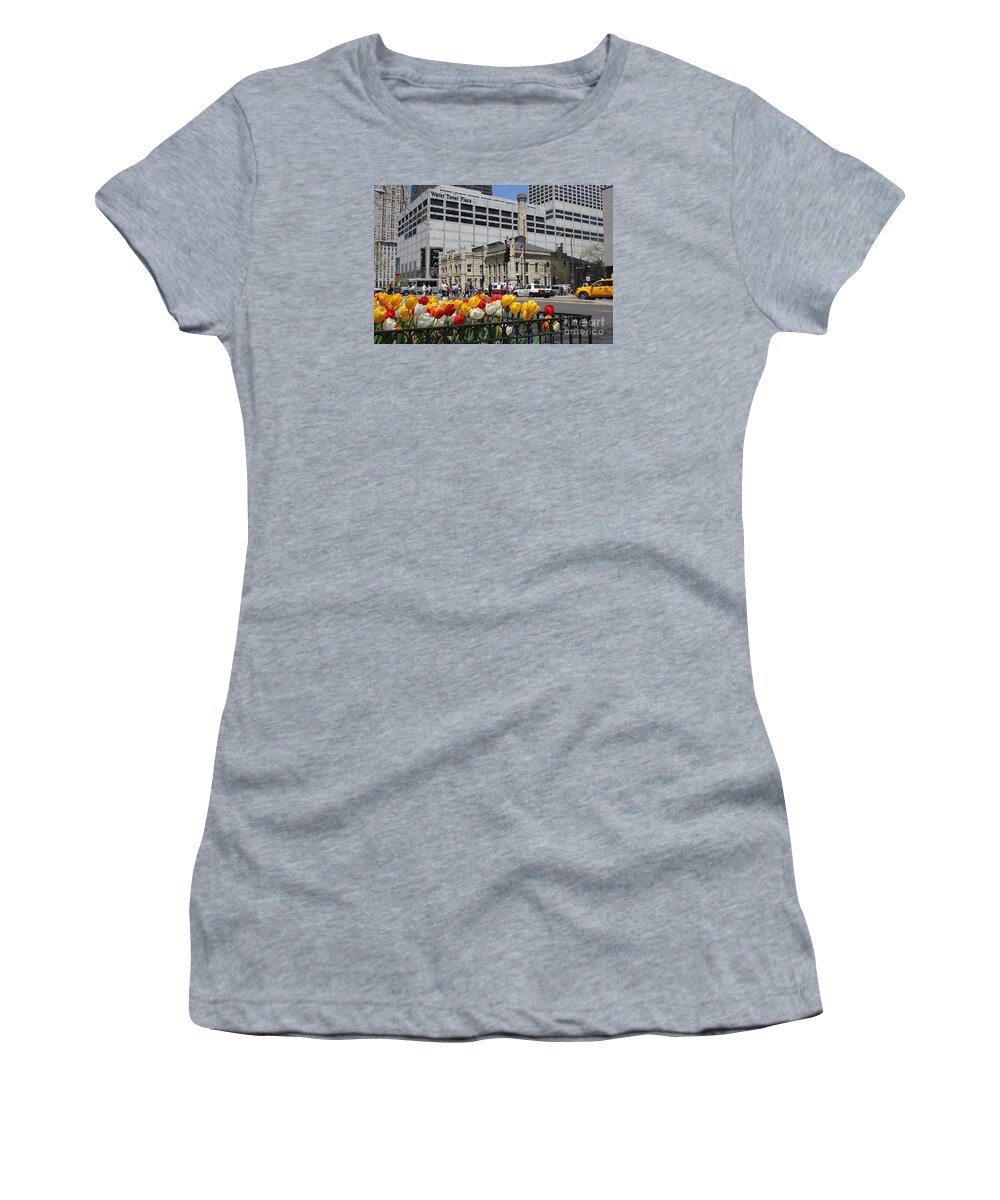 Chicago Women's T-Shirt featuring the photograph Chicago at Spring Time by Alice Terrill