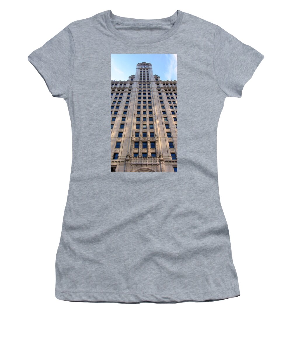 Chicago Women's T-Shirt featuring the photograph Chicago Wrigley Building 4 by Anita Burgermeister