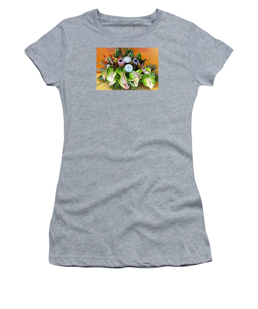 Christmas Women's T-Shirt featuring the photograph Mele Kalikimaka Christmas in Hawaii by Venetia Featherstone-Witty