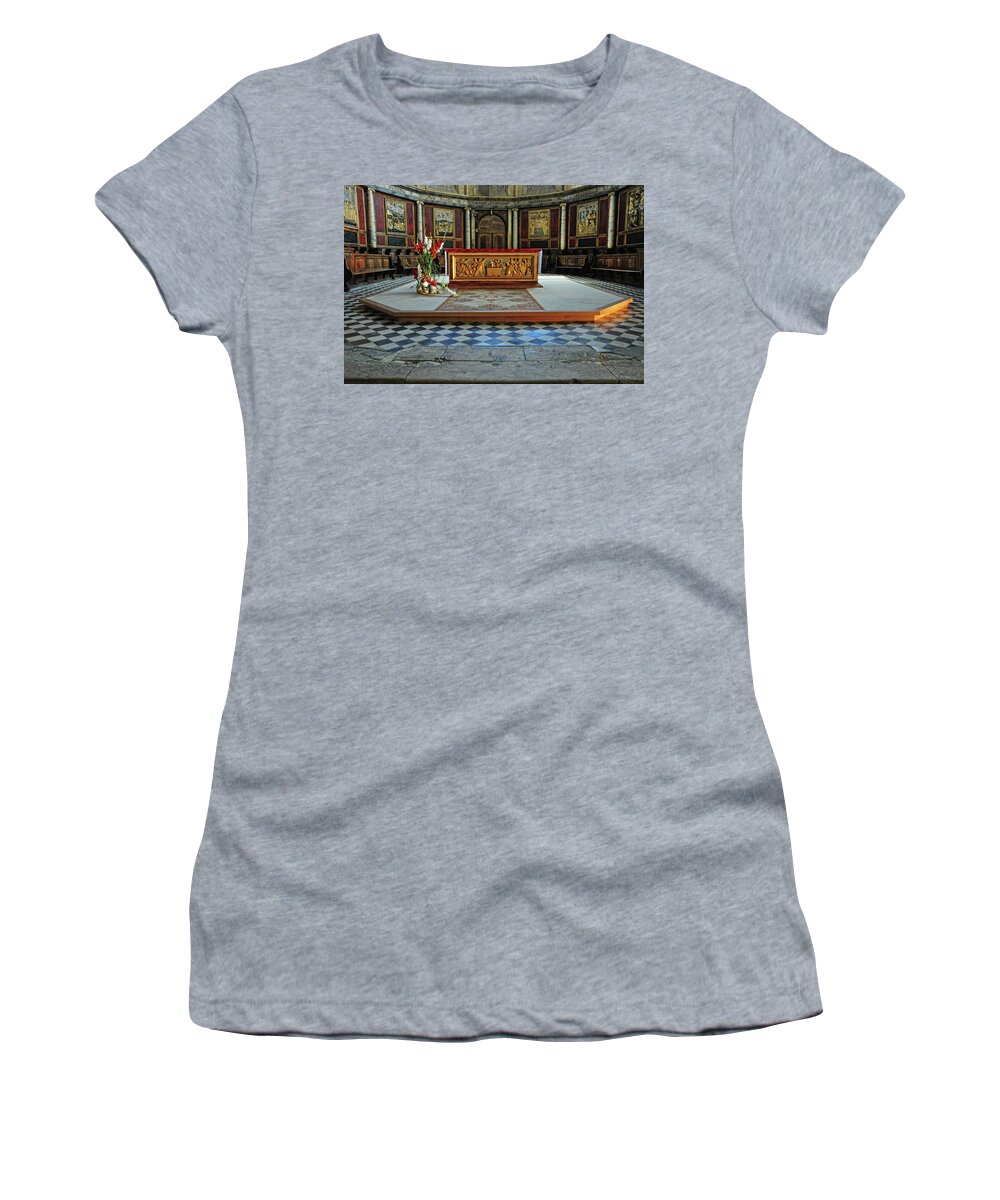Church Women's T-Shirt featuring the photograph Church Alter Provence France by Dave Mills