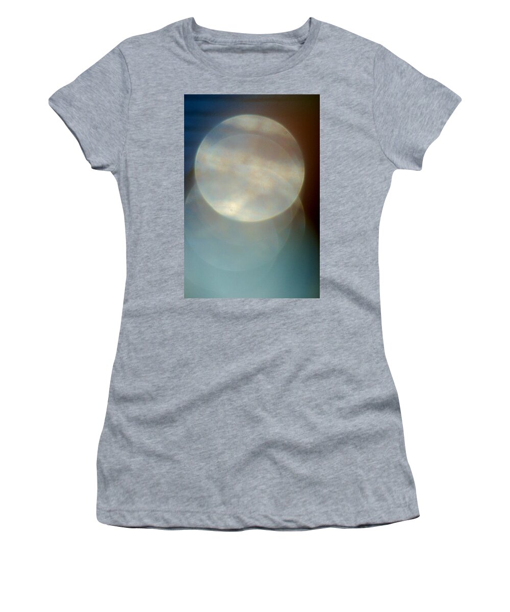 Linda Brody Women's T-Shirt featuring the digital art Circle Abstract III by Linda Brody