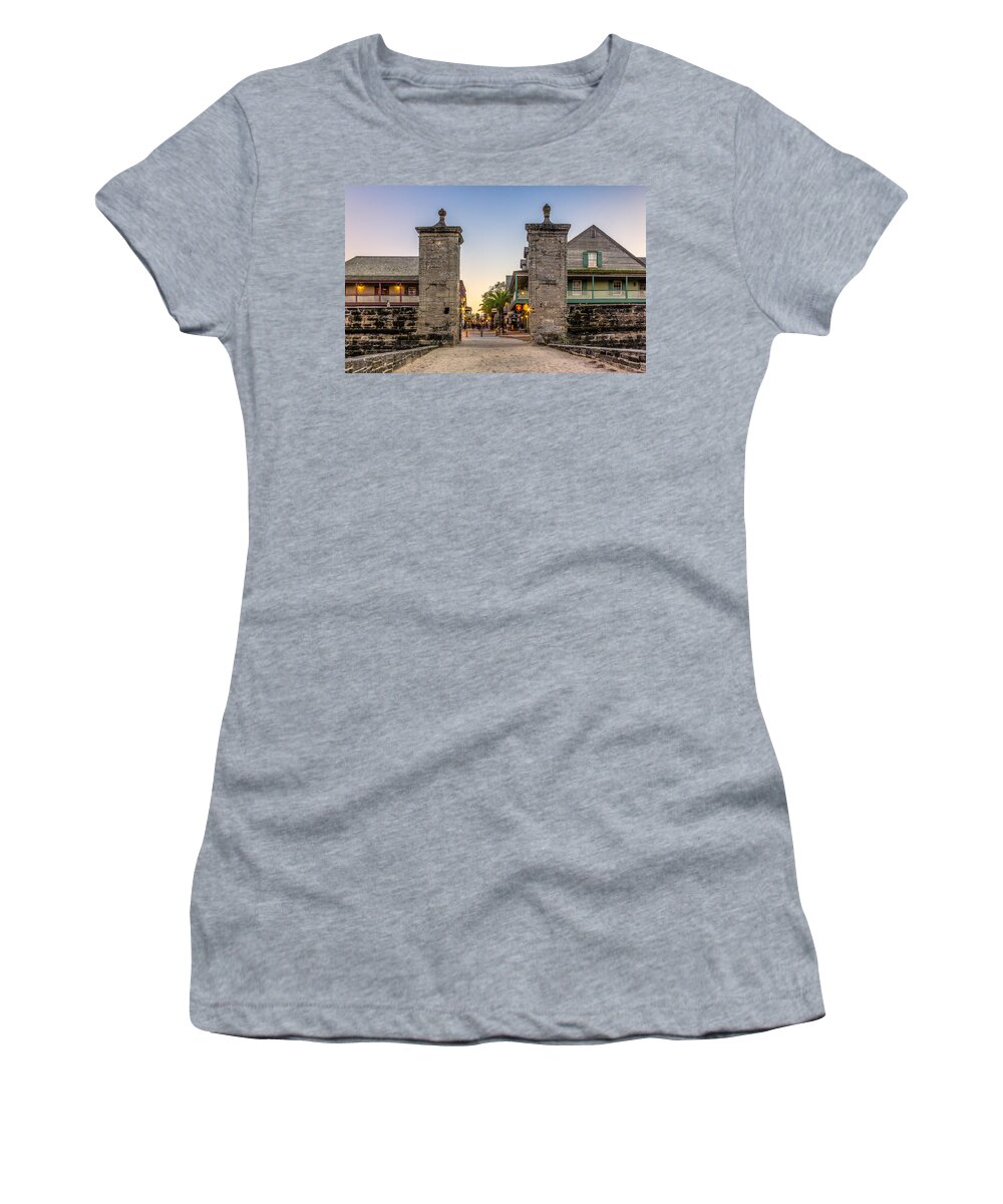 America Women's T-Shirt featuring the photograph City Gates by Traveler's Pics