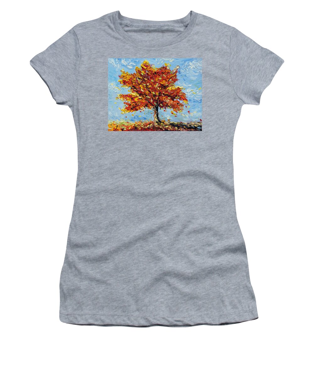 Tree Women's T-Shirt featuring the painting Clothed with Joy by Meaghan Troup