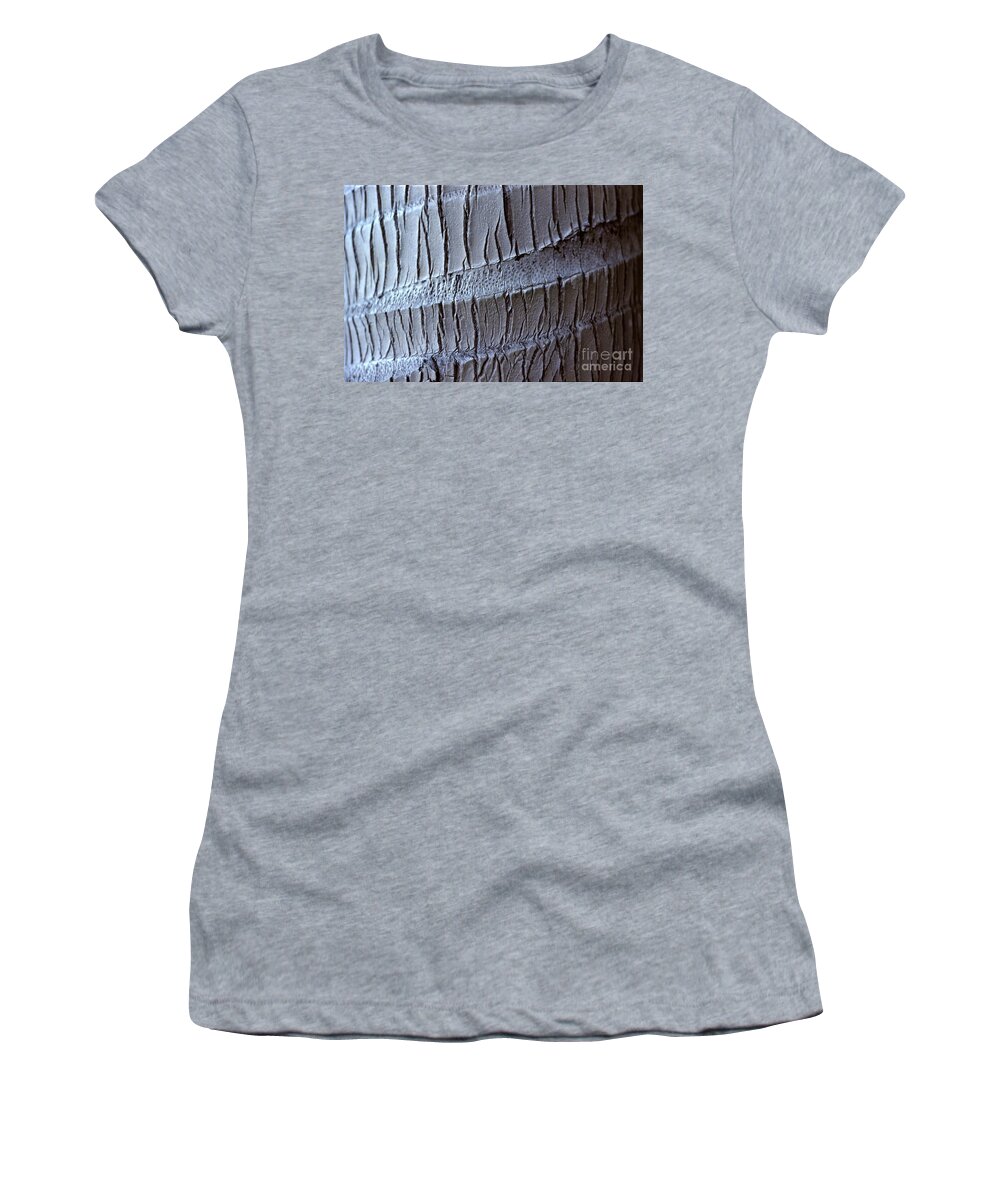 Coconut Palm Women's T-Shirt featuring the photograph Coconut Palm Bark - Koh Samui by Anna Lisa Yoder