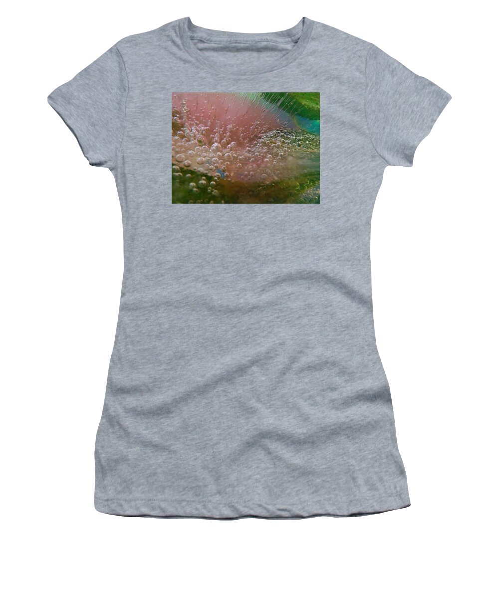 Color In Ice Series Women's T-Shirt featuring the photograph Color In Ice Series 160 by Paddy Shaffer