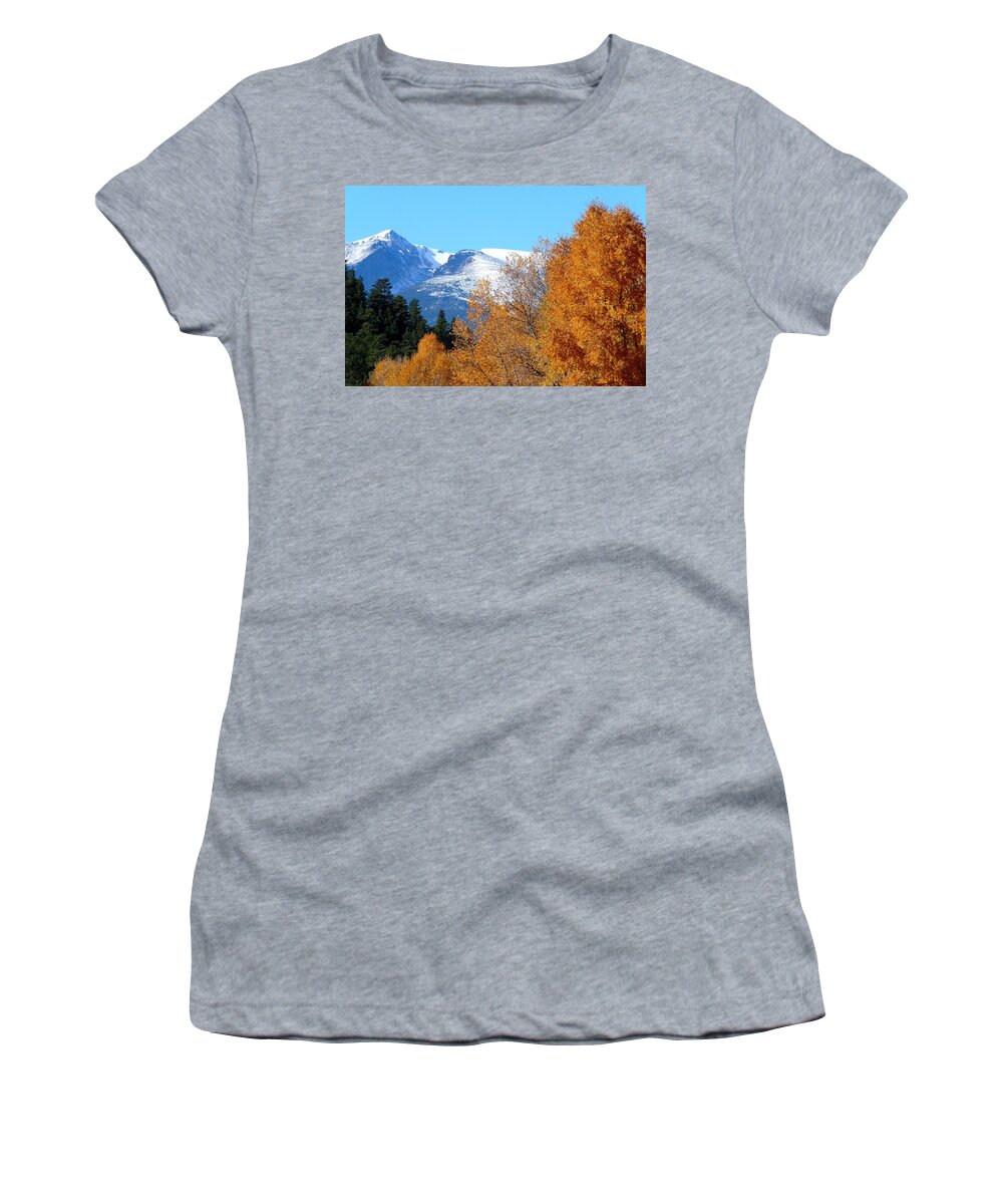 Colorado Women's T-Shirt featuring the photograph Colorado Mountains in Autumn by Marilyn Burton