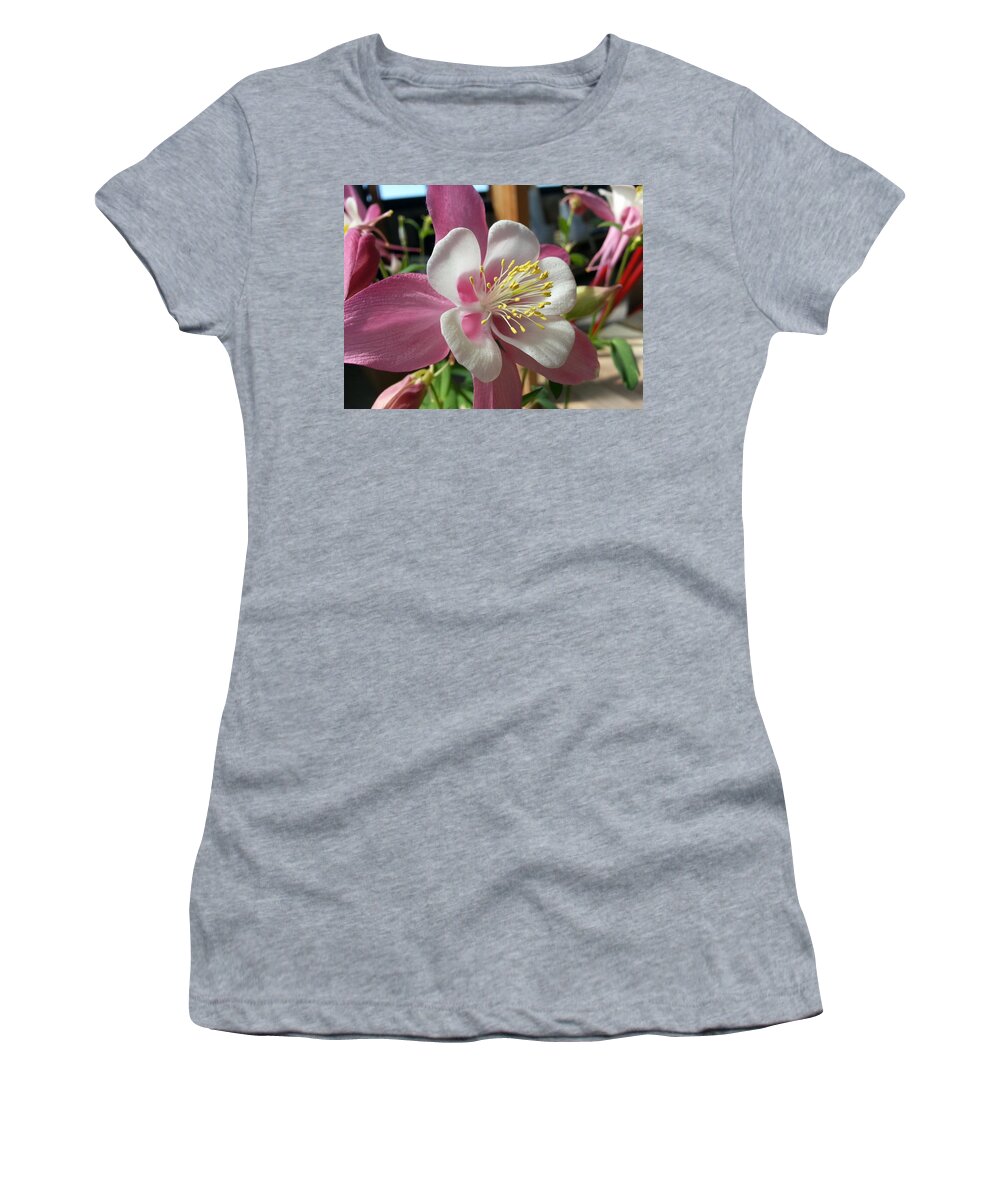Rose Women's T-Shirt featuring the photograph Columbine by Caryl J Bohn