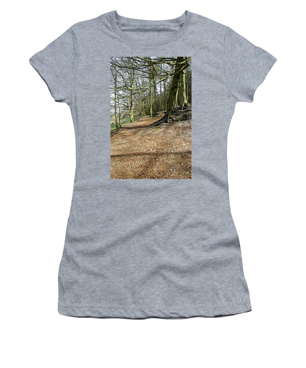 Cotton Women's T-Shirt featuring the photograph Cotton Dell - Staffordshire by Rod Johnson