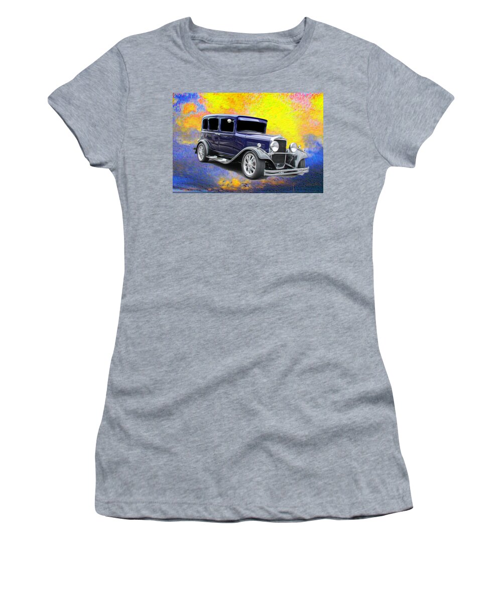 Classic Car Women's T-Shirt featuring the photograph Crank It by Aaron Berg