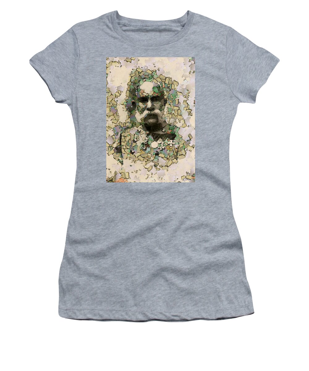 Art Women's T-Shirt featuring the digital art Cutting Out the Medal Man by Steve Taylor