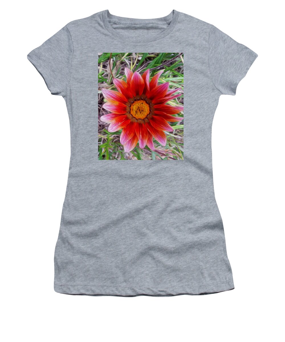 Greeting Cards Women's T-Shirt featuring the digital art Daisy Jane by Vincent Franco