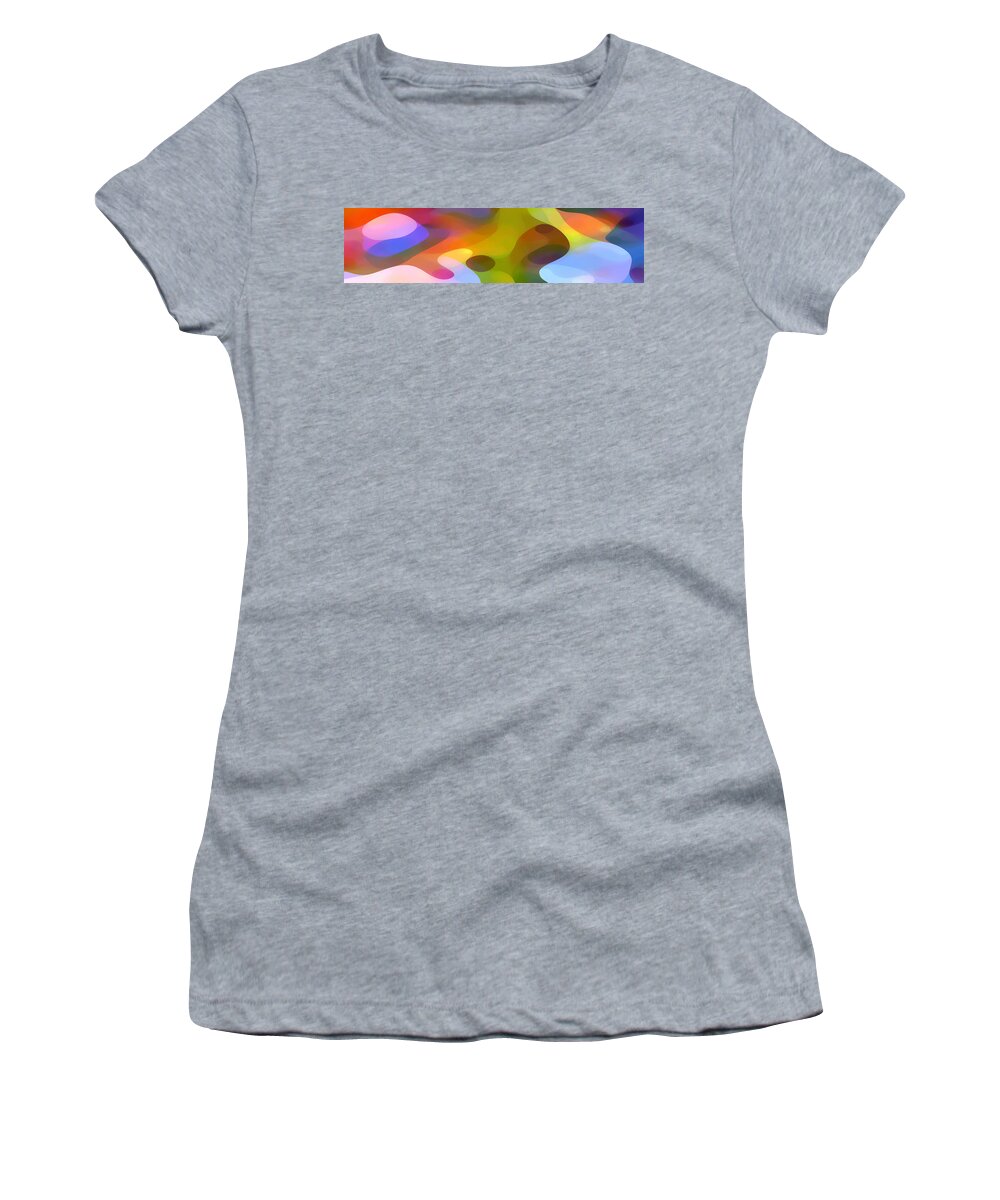Bold Women's T-Shirt featuring the painting Dappled Light Panoramic 2 by Amy Vangsgard