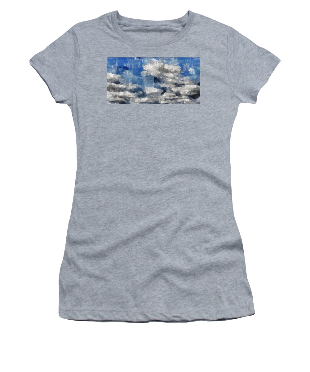 Sky Women's T-Shirt featuring the mixed media Day Dreamer by Angelina Tamez