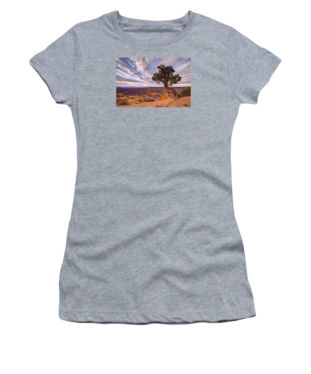 Utah Women's T-Shirt featuring the photograph Dead Horse Point Sunrise by Dustin LeFevre