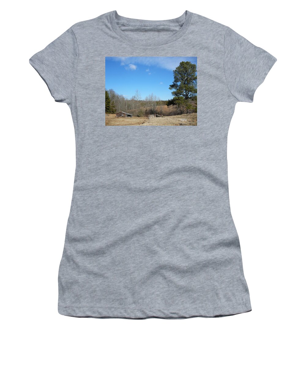 Barn Women's T-Shirt featuring the photograph Delapidated by Two Bridges North