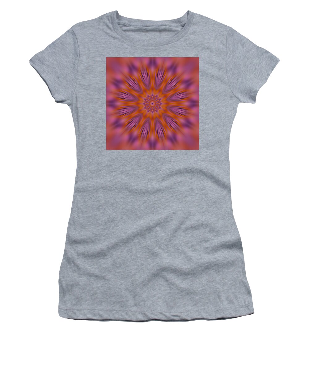 Kaleidoscope Women's T-Shirt featuring the photograph Design in Motion by Liz Mackney