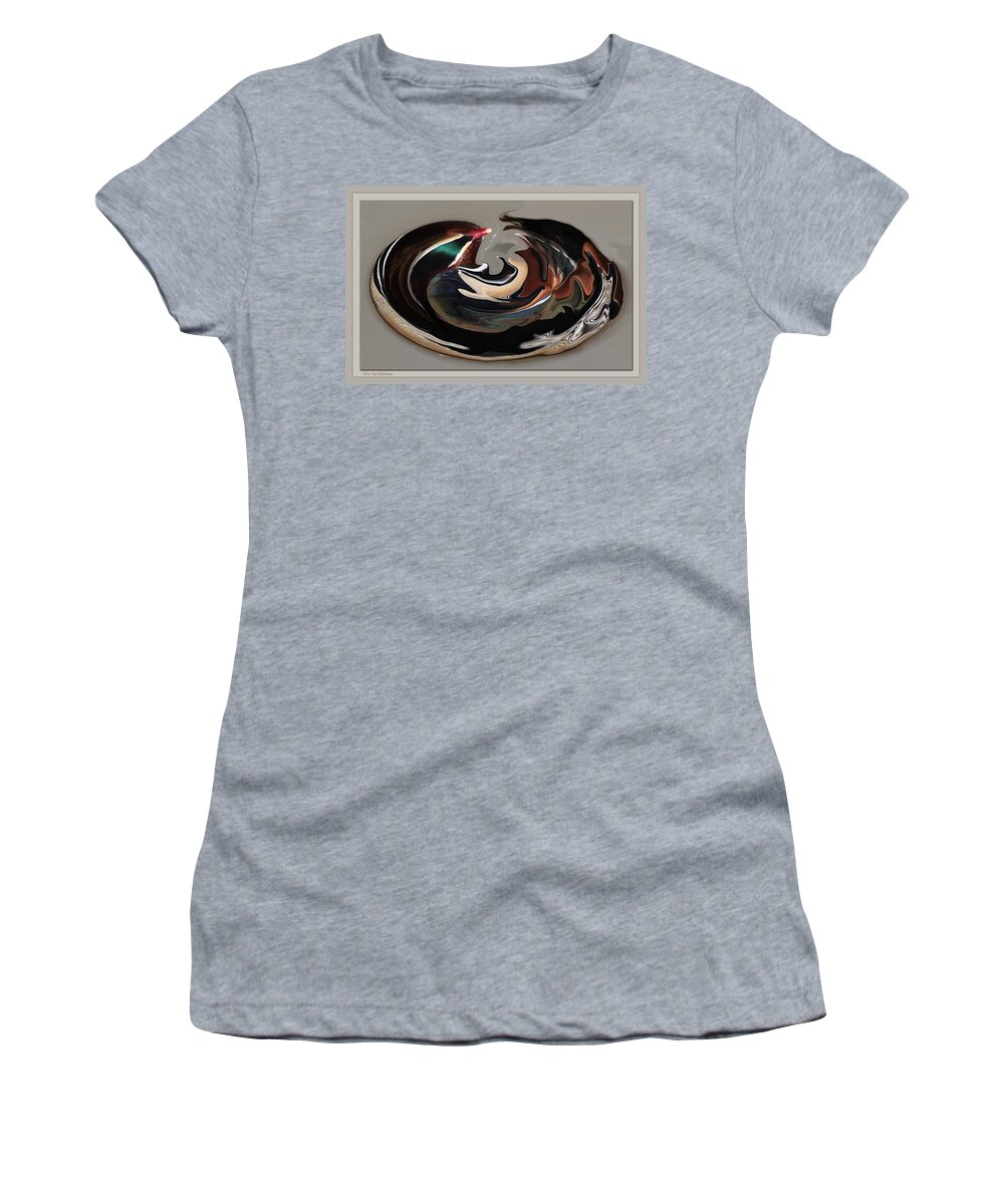 Duck Art Print Women's T-Shirt featuring the photograph Disoriented Duck by Lucy VanSwearingen
