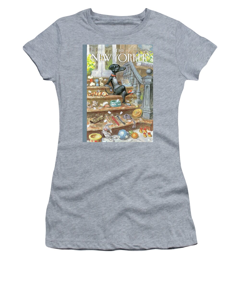 Urbane Women's T-Shirt featuring the painting Tag Sale by Peter de Seve