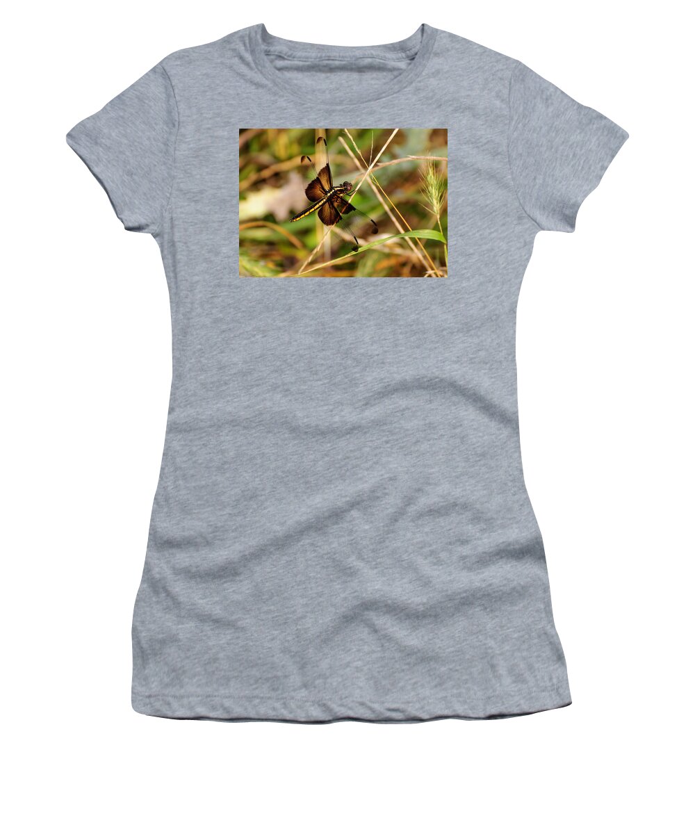 Dragonfly Women's T-Shirt featuring the photograph Dragonfly by John Johnson