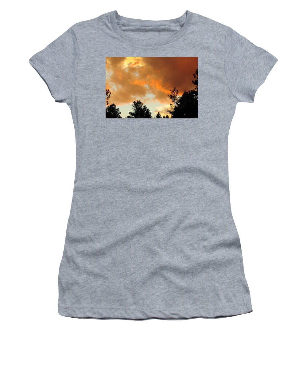 Colorado Women's T-Shirt featuring the photograph Dramatic Clouds by Marilyn Burton