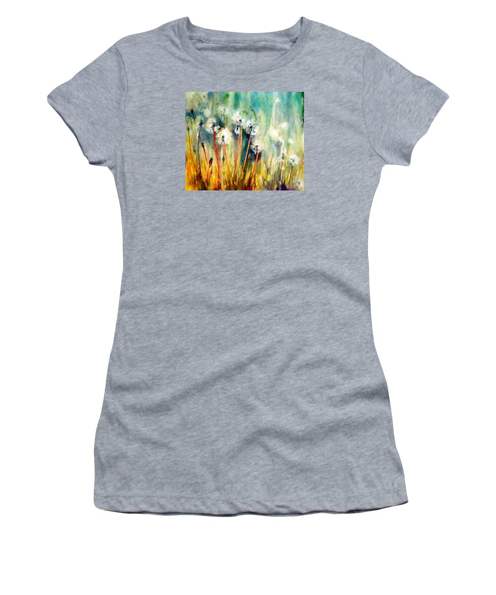 Impressionism Women's T-Shirt featuring the painting Dreams Can Come True by Georgiana Romanovna