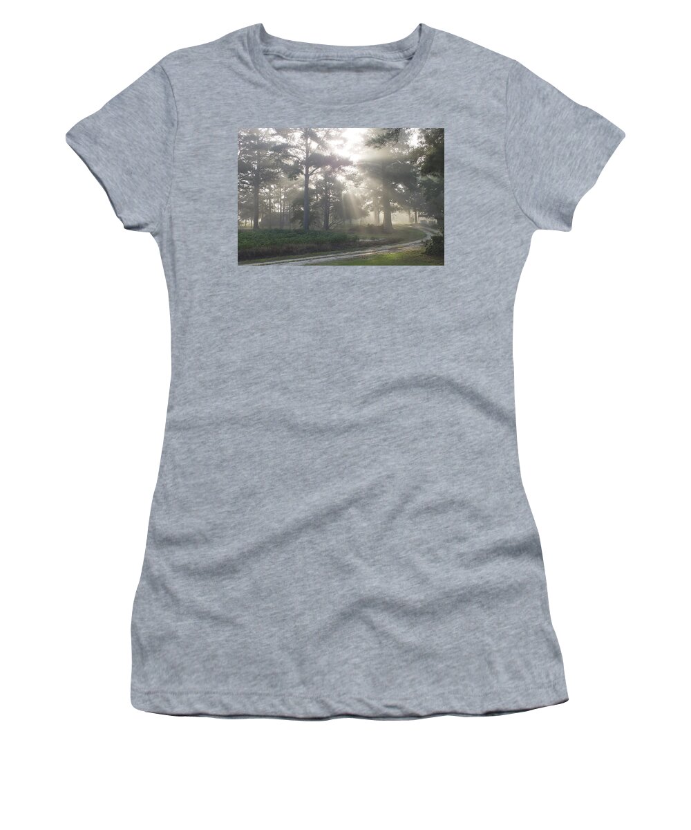 Driveway To Paradise Women's T-Shirt featuring the photograph Driveway to Paradise by Mike McGlothlen