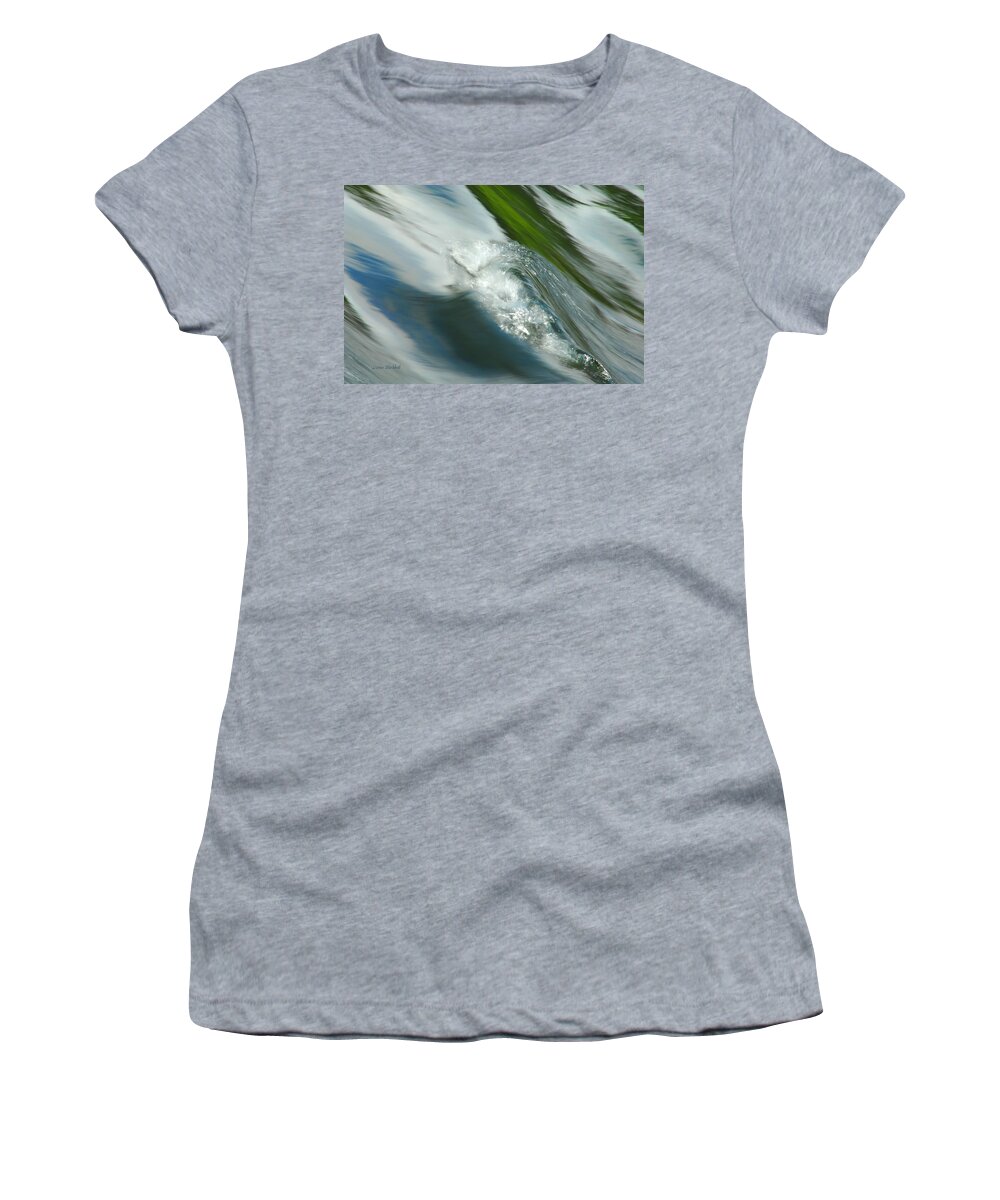 Water Women's T-Shirt featuring the photograph Earth And Sky Collide by Donna Blackhall