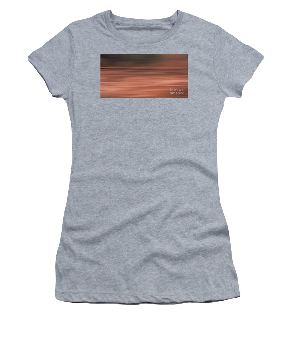 Abstract Paintings Women's T-Shirt featuring the digital art Abstract Earth Motion Soil by Linsey Williams