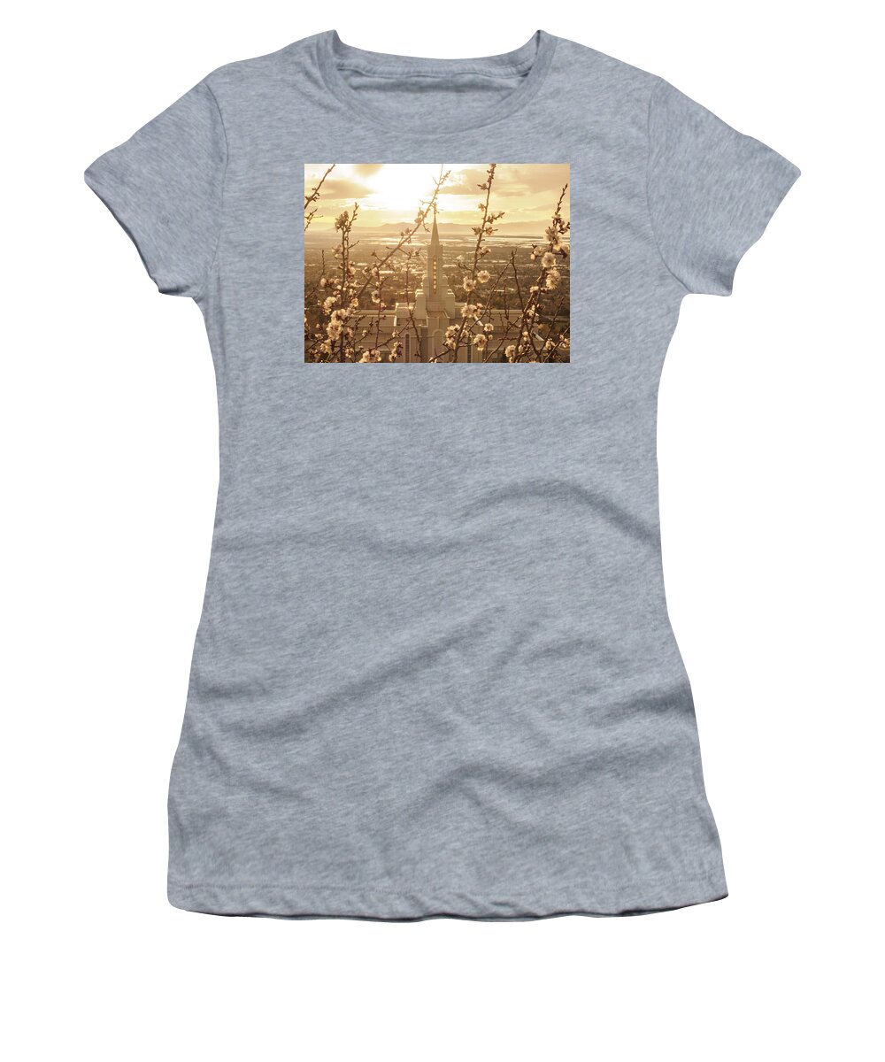 Bountiful Temple Women's T-Shirt featuring the photograph Earth Renewed by Emily Dickey