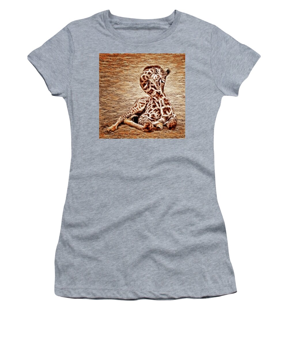 Zoo Women's T-Shirt featuring the photograph Elegant Infant by Lucy VanSwearingen