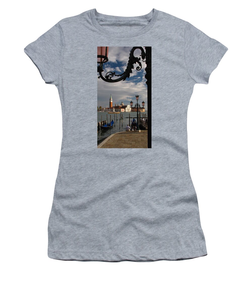 Grand Women's T-Shirt featuring the photograph Elegant Lampost by Jennifer Wheatley Wolf