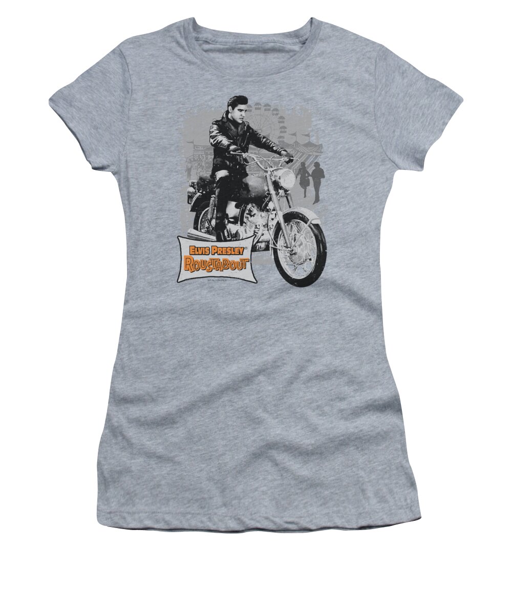 Elvis Women's T-Shirt featuring the digital art Elvis - Roustabout Poster by Brand A