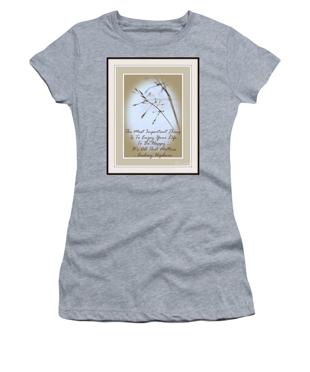 Enjoy Women's T-Shirt featuring the photograph Enjoy Your Life by Leone Lund