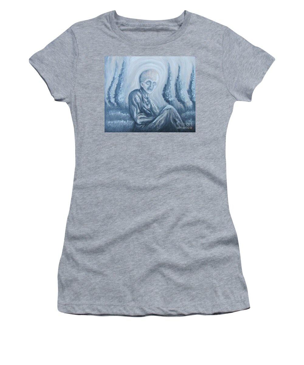 Tmad Women's T-Shirt featuring the painting Fade Away by Michael TMAD Finney