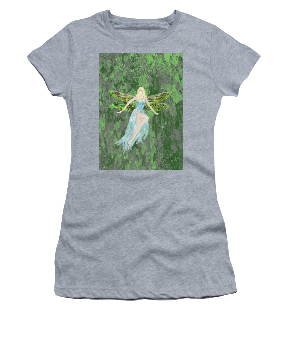 Fairy Women's T-Shirt featuring the digital art Fairy by Tom Conway