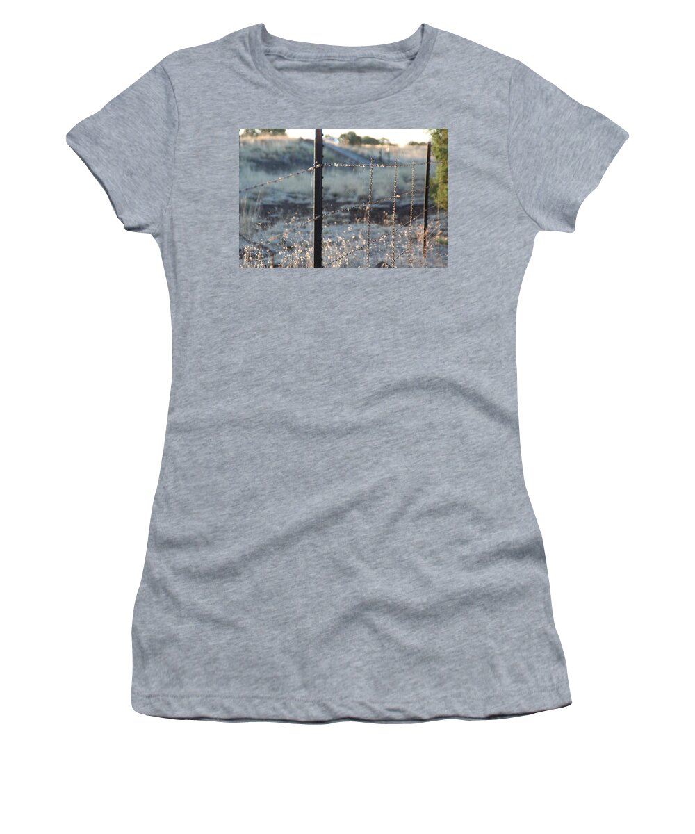 Country Women's T-Shirt featuring the photograph Fence by David S Reynolds